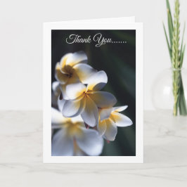 Frangipani bloemkje bedankt je kaartje