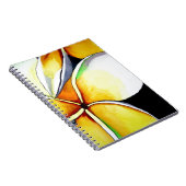 Frangipani-bloemkunst Notitieboek (Rechterzijde)