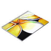 Frangipani-bloemkunst Notitieboek (Linkerzijde)