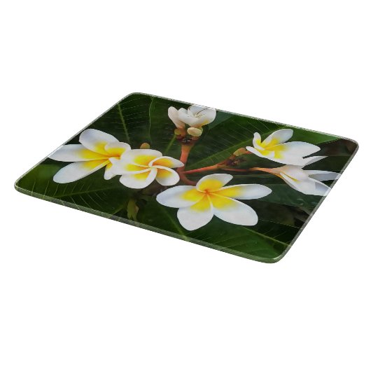 Frangipani Blossom Cluster Artistieke stijl Snijplank (Hoek)