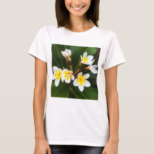 Frangipani Blossom Cluster Artistieke stijl T-shirt