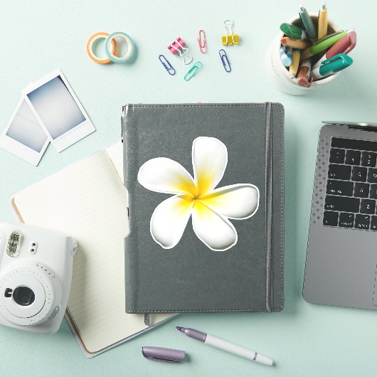 Frangipani Blossom Sticker (iPad Cover)