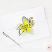 Frangipani Blossom Vierkante Sticker (Envelop)