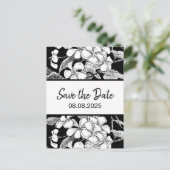 Frangipani Bohemian Botanical Modern Bewaar de dat Briefkaart (Staand voorkant)