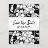 Frangipani Bohemian Botanical Modern Bewaar de dat Briefkaart (Voorkant)