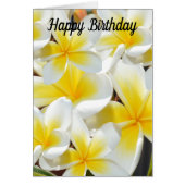 Frangipani Bouquet, Birthday Card (Voorkant)