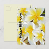 Frangipani_Bouquet, Verjaardagskaart