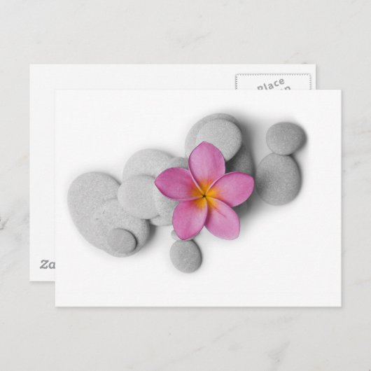 Frangipani Calm Briefkaart (Voorkant / Achterkant)