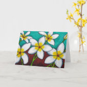 Frangipani Delight Wenskaart #3 Kaart (Gele Bloem)