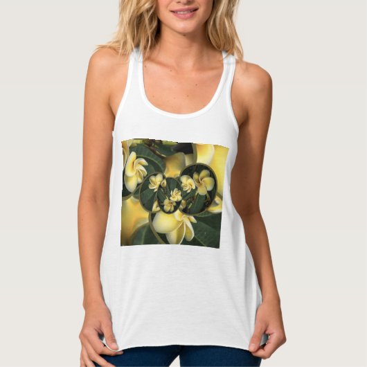 Frangipani Design Women's Racerback Tanktop (Voorkant)