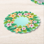 Frangipani Dreamscape Kartonnen Onderzetters (Gekanteld)