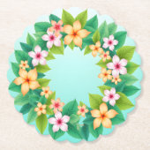 Frangipani Dreamscape Kartonnen Onderzetters (Voorkant)