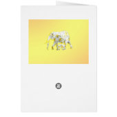 Frangipani Elephants, Birthday Kaart (Achterkant)