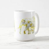 Frangipani Elephants, Coffee Mok (Voorkant rechts)
