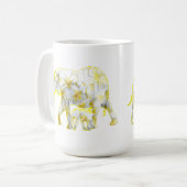 Frangipani Elephants, Coffee Mok (Voorkant links)