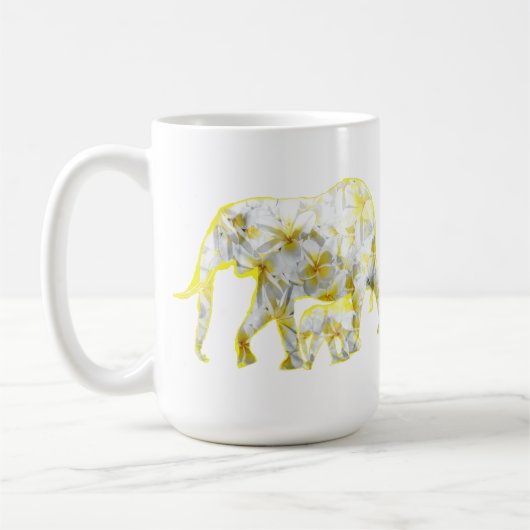 Frangipani Elephants, Coffee Mok (Links)