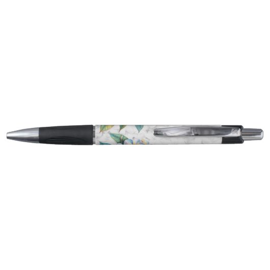 Frangipani Floral Hawaiian Wedding Custom Pen (Achterkant)