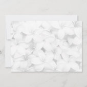 Frangipani Floral Hawaiian Wedding Dank u kaart (Achterkant)