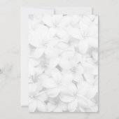 Frangipani Floral Hawaiian Wedding Shower Kaart (Achterkant)