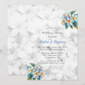 Frangipani Floral Hawaiian Wedding Shower Kaart (Voorkant / Achterkant)