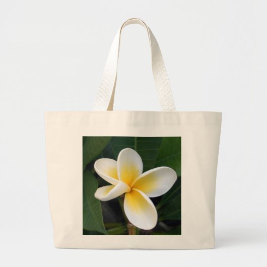 Frangipani Flower Bag Grote Tote Bag (Voorkant)