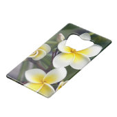 Frangipani flower Cookeilanden Creditkaart Flessenopener (Achterkant Gekanteld)