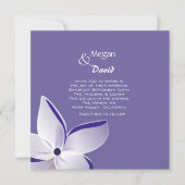 Frangipani Flower Wedding Invitation Kaart (Voorkant)