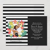 Frangipani Flowers Fotouitnodiging Kaart (Voorkant / Achterkant)