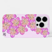 Frangipani gepersonaliseerd Case-Mate iPhone case (Achterkant (horizontaal))
