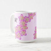 Frangipani gepersonaliseerd koffiemok (Voorkant links)