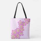 Frangipani gepersonaliseerd tote bag (Achterkant)