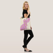 Frangipani gepersonaliseerd tote bag (Op model)