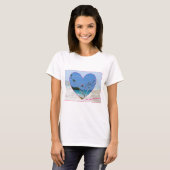 Frangipani Heart T-shirt (Voorkant volledig)