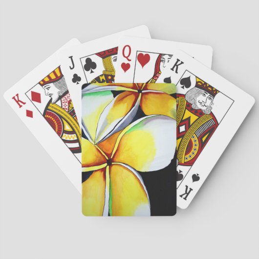 Frangipani-kaarten voor bloemkaarten pokerkaarten (Achterkant)