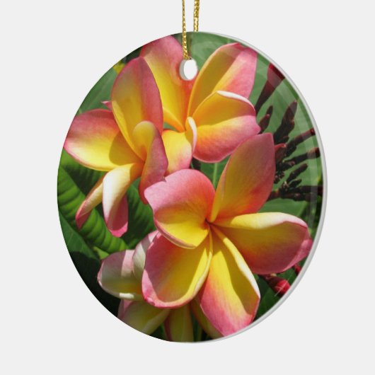 Frangipani keramische decoratie (Links)