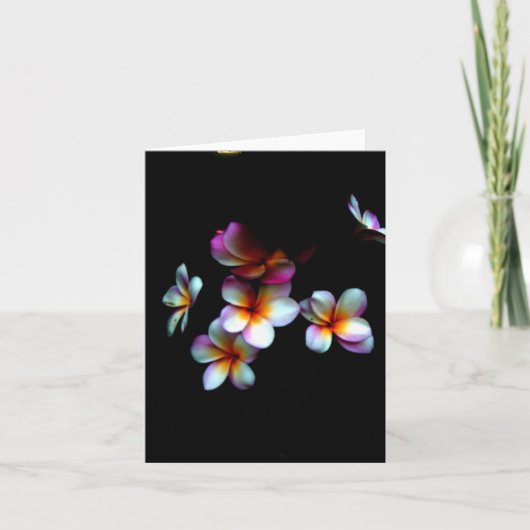 frangipani notecard kaart (Voorkant)