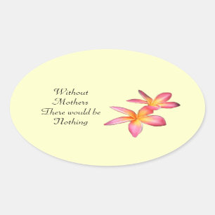 Frangipani Ovale Sticker