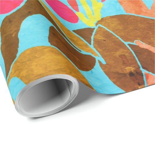  Frangipani-pakpapier Cadeaupapier (Rol Hoek)