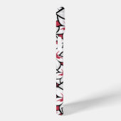 Frangipani Patroon Fuchsia Roze en Wit Case-Mate iPhone Case (Achterkant / Rechts)