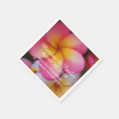 Frangipani Plumeria Bloemen Huwelijk Servetten (Hoek)
