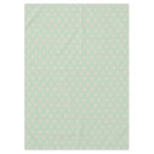 Frangipani Plumeria Bloemen op Lichtgroen Tafelkleed (Voorkant)