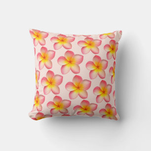Frangipani Plumeria Bloemen Worp Kussen