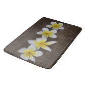 Frangipani Plumeria op Rustiek Hout Badmat (Gekanteld)