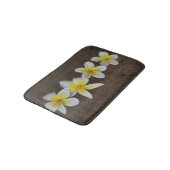 Frangipani Plumeria op Rustiek Hout Badmat (Gekanteld)