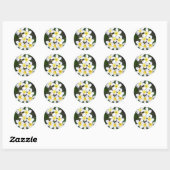 Frangipani Ronde Sticker (Vel)
