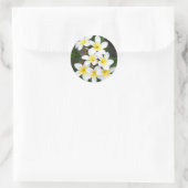 Frangipani Ronde Sticker (Tas)