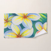 Frangipani-schilderij Tropische badhanddoekset Bad Handdoek (Handdoek)