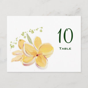 Frangipani Tafelnummer Briefkaart