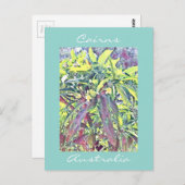 Frangipani Tree Cairns Australië tropisch Briefkaart (Voorkant / Achterkant)