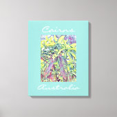 Frangipani Tree Cairns Australië tropisch Canvas Afdruk (Voorkant)